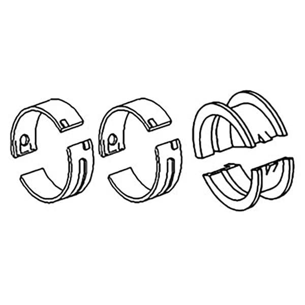 Aftermarket Main Bearing Set 3 Fits Massey Ferguson 35 50 135 202 204 Tractors 34K62030 - main